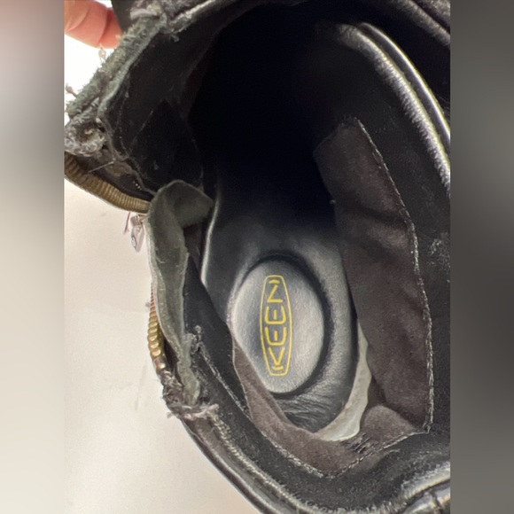 KEEN Morrison Mid Boot Suede Black Zip Belted Comfort Ankle Boots Women's Size 8 - Picture 15 of 16